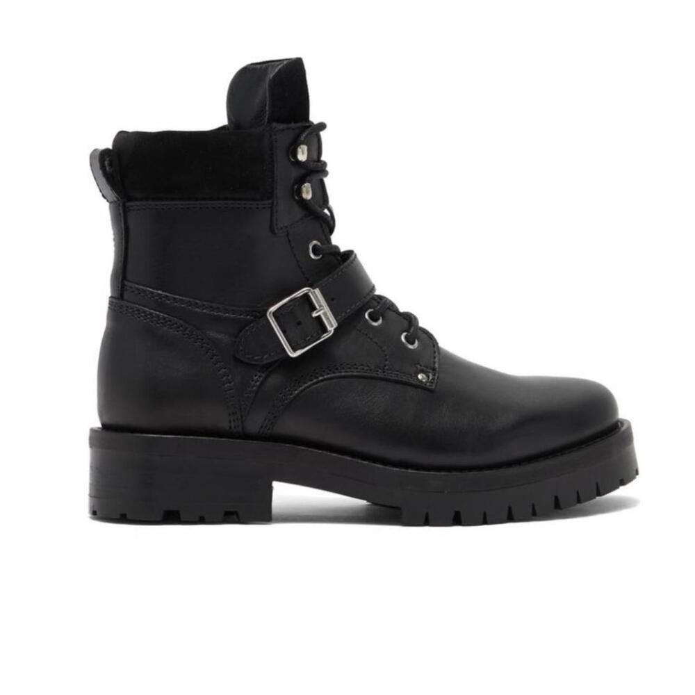 AllSaints Paulina Leather Ankle Boots – Black – Sz 40 (US 9)